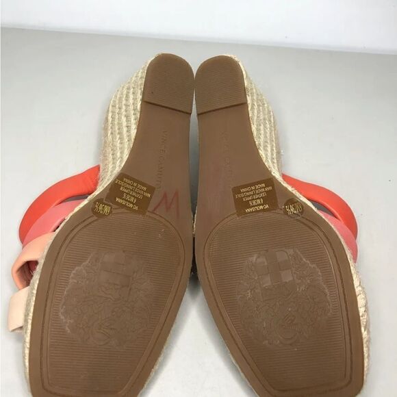 Vince Camuto Molisana Gradient Ombre Pink Leather Espadrilles Sandals Women 6M - Picture 13 of 16